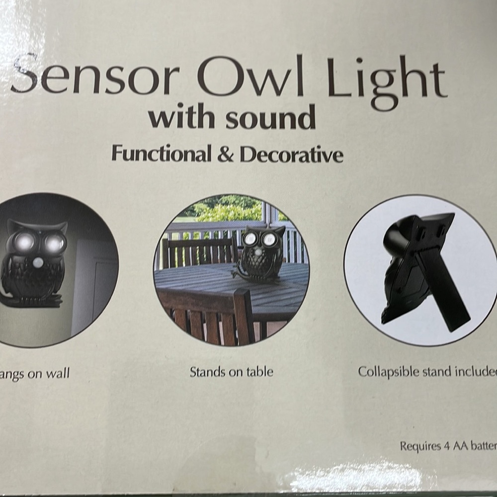 LED Sensor Owl Light - Picture 2 of 2